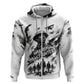 Personalized Harlem Hellfighters Hoodie WWI African American Soldiers Monochrome Grunge Sketch Art