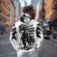 Personalized Harlem Hellfighters Hoodie WWI African American Soldiers Monochrome Grunge Sketch Art