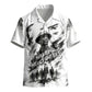 Personalized Harlem Hellfighters Kid Hawaiian Shirt WWI African American Soldiers Monochrome Grunge Sketch Art