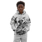 Personalized Harlem Hellfighters Kid Hoodie WWI African American Soldiers Monochrome Grunge Sketch Art