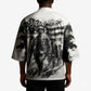 Personalized Harlem Hellfighters Kimono WWI African American Soldiers Monochrome Grunge Sketch Art