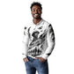 Personalized Harlem Hellfighters Long Sleeve Polo Shirt WWI African American Soldiers Monochrome Grunge Sketch Art