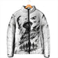 Personalized Harlem Hellfighters Padded Jacket WWI African American Soldiers Monochrome Grunge Sketch Art