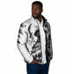 Personalized Harlem Hellfighters Padded Jacket WWI African American Soldiers Monochrome Grunge Sketch Art