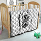 Personalized Harlem Hellfighters Quilt WWI African American Soldiers Monochrome Grunge Sketch Art