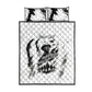 Personalized Harlem Hellfighters Quilt Bed Set WWI African American Soldiers Monochrome Grunge Sketch Art