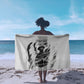 Personalized Harlem Hellfighters Sarong WWI African American Soldiers Monochrome Grunge Sketch Art