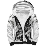 Personalized Harlem Hellfighters Sherpa Hoodie WWI African American Soldiers Monochrome Grunge Sketch Art