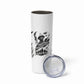 Personalized Harlem Hellfighters Skinny Tumbler WWI African American Soldiers Monochrome Grunge Sketch Art