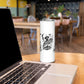 Personalized Harlem Hellfighters Skinny Tumbler WWI African American Soldiers Monochrome Grunge Sketch Art