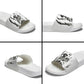 Personalized Harlem Hellfighters Slide Sandals WWI African American Soldiers Monochrome Grunge Sketch Art
