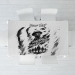 Personalized Harlem Hellfighters Tablecloth WWI African American Soldiers Monochrome Grunge Sketch Art
