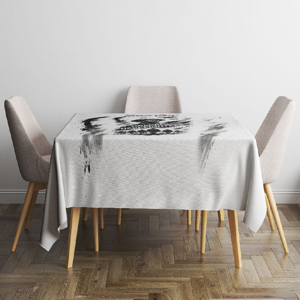 Personalized Harlem Hellfighters Tablecloth WWI African American Soldiers Monochrome Grunge Sketch Art