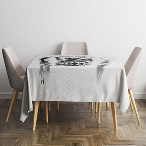 Personalized Harlem Hellfighters Tablecloth WWI African American Soldiers Monochrome Grunge Sketch Art