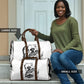 Personalized Harlem Hellfighters Travel Bag WWI African American Soldiers Monochrome Grunge Sketch Art