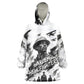 Personalized Harlem Hellfighters Wearable Blanket Hoodie WWI African American Soldiers Monochrome Grunge Sketch Art