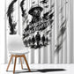Personalized Harlem Hellfighters Window Curtain WWI African American Soldiers Monochrome Grunge Sketch Art