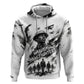 Personalized Harlem Hellfighters Zip Hoodie WWI African American Soldiers Monochrome Grunge Sketch Art