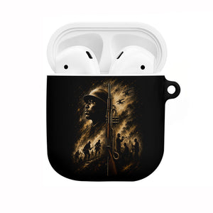 Harlem Hellfighters WWI Soldier AirPods Case Vintage Military Jazz Band Artwork