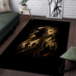 Harlem Hellfighters WWI Soldier Area Rug Vintage Military Jazz Band Artwork