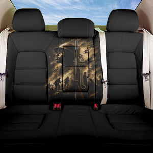 Harlem Hellfighters WWI Soldier Back Car Seat Cover Vintage Military Jazz Band Artwork