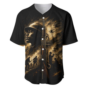 Harlem Hellfighters WWI Soldier Baseball Jersey Vintage Military Jazz Band Artwork