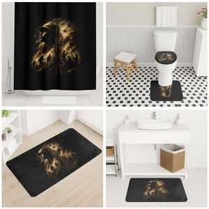 Harlem Hellfighters WWI Soldier Bathroom Set Vintage Military Jazz Band Artwork