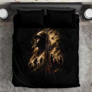 Harlem Hellfighters WWI Soldier Bedding Set Vintage Military Jazz Band Artwork