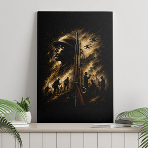 Harlem Hellfighters WWI Soldier Canvas Wall Art Vintage Military Jazz Band Artwork