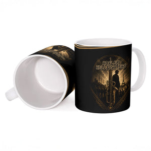 Harlem Hellfighters WWI Soldier Ceramic Mug Vintage Military Jazz Band Artwork