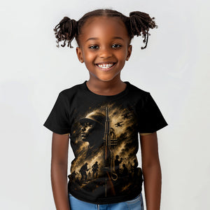 Harlem Hellfighters WWI Soldier Kid T shirt Vintage Military Jazz Band Artwork