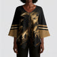 Harlem Hellfighters WWI Soldier Kimono Sleeve Blouse Vintage Military Jazz Band Artwork