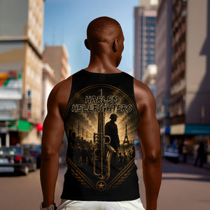 Harlem Hellfighters WWI Soldier Men Tank Top Vintage Military Jazz Band Artwork