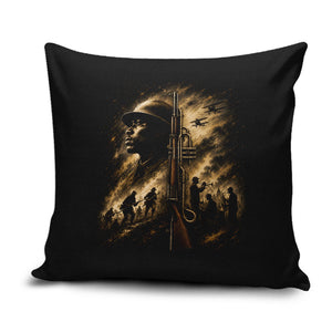 Harlem Hellfighters WWI Soldier Pillow Cover Vintage Military Jazz Band Artwork