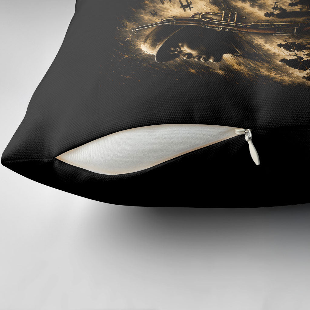 Harlem Hellfighters WWI Soldier Pillow Cover Vintage Military Jazz Band Artwork