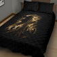 Harlem Hellfighters WWI Soldier Quilt Bed Set Vintage Military Jazz Band Artwork