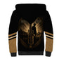Harlem Hellfighters WWI Soldier Sherpa Hoodie Vintage Military Jazz Band Artwork