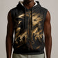 Harlem Hellfighters WWI Soldier Sleeveless Hoodie Vintage Military Jazz Band Artwork