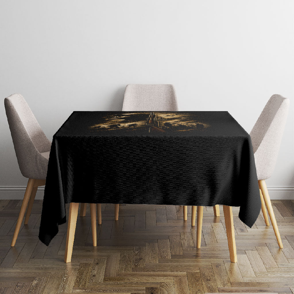 Harlem Hellfighters WWI Soldier Tablecloth Vintage Military Jazz Band Artwork