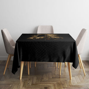 Harlem Hellfighters WWI Soldier Tablecloth Vintage Military Jazz Band Artwork
