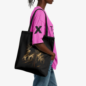 Harlem Hellfighters WWI Soldier Tote Bag Vintage Military Jazz Band Artwork