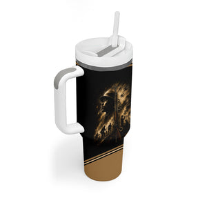 Harlem Hellfighters WWI Soldier Tumbler With Handle Vintage Military Jazz Band Artwork