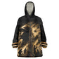 Harlem Hellfighters WWI Soldier Wearable Blanket Hoodie Vintage Military Jazz Band Artwork