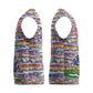 Haiti Christmas Knitted V-Neck Vest Blue Red Yellow Xmas Santa Sleigh and Coat of Arms - African Pride
