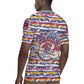 Haiti Christmas Rugby Jersey Blue Red Yellow Xmas Santa Sleigh and Coat of Arms - African Pride