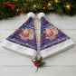 Haiti Christmas Santa Hat Blue Red Xmas Santa Snowflake and Map - African Pride