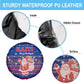 Haiti Christmas Spare Tire Cover Blue Red Xmas Santa Snowflake and Map - African Pride
