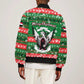 Sudan Christmas Bomber Jacket Green Red Xmas Camel Snowflake and Coat of Arms - African Pride