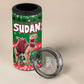 Sudan Christmas 4 in 1 Can Cooler Tumbler Green Red Xmas Camel Snowflake and Coat of Arms - African Pride