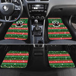Sudan Christmas Car Mats Green Red Xmas Camel Snowflake and Coat of Arms - African Pride